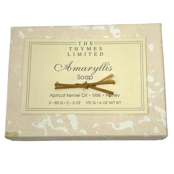 The Thymes Limited Vintage Amaryllis Scented Bar Soap Discontinued VHTF RARE NIB - Picture 1 of 11